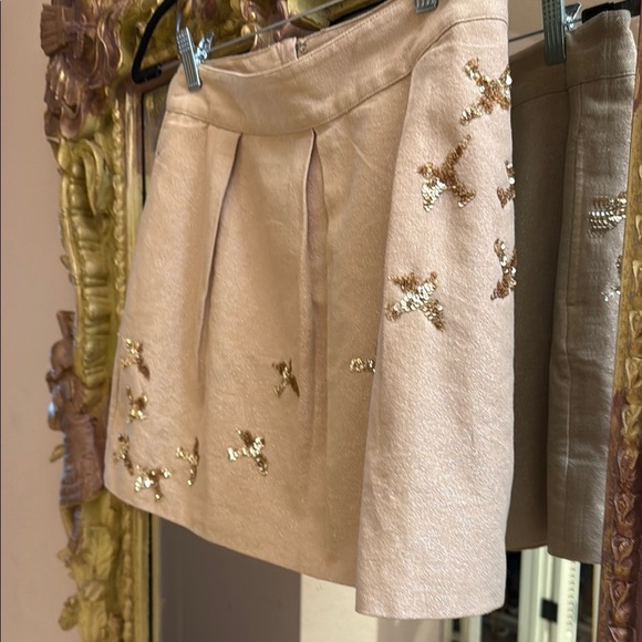 Anthropologie Leif Notes pleated embellished mini skirt - Picture 2 of 5